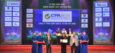 "TOP 20 EXCELLENT ENTERPRISES IN 2024" CPA HO CHI MINH CITY AFFIRMS ITS LEADING POSITION IN THE ACCOUNTING AND AUDITING INDUSTRY